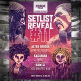 Stage Tour prid�va Alter Bridge, Kasabian a Sum 41, setlist u� m� 54 skladieb